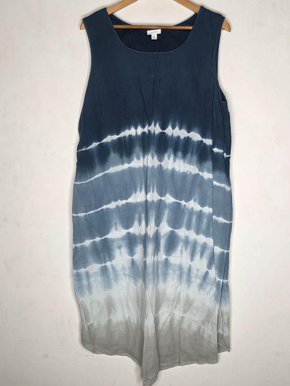 J.Jill purejill Tie Dye Maxi Dress Womens XL Extra Large Blue
